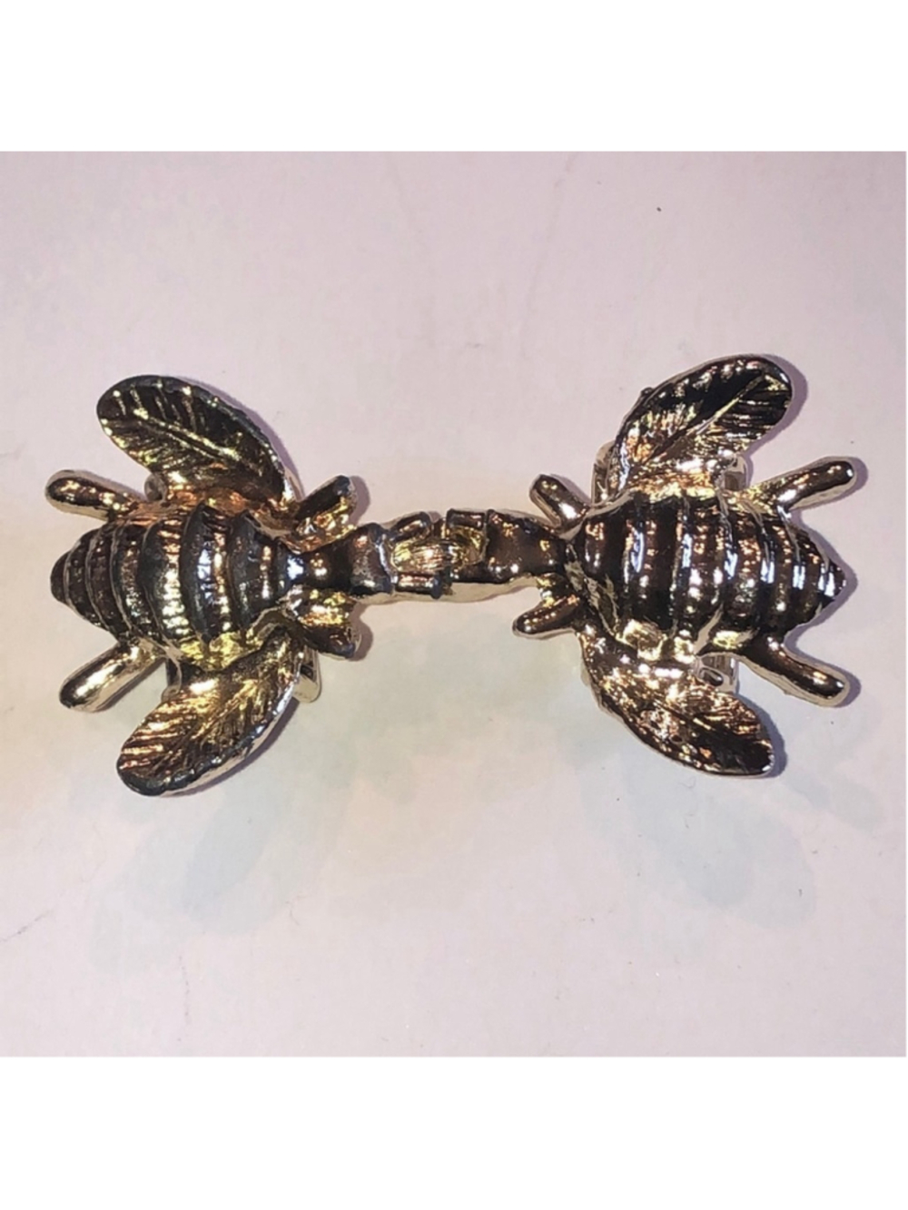 Vintage Gold Tone Bee Queen Bee Retro Boho Belt Buckle